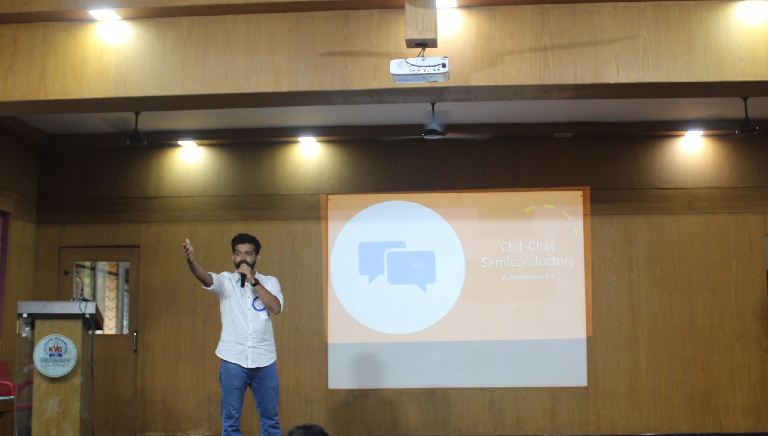 Technical Talk on “Chit Chat Semiconductors” by Mr. Madhukiran Bhat - KVGCE